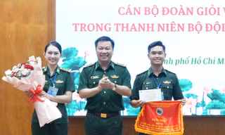 Cán bộ Đoàn Bộ đội Biên phòng TPHCM thi tài