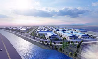 Phối cảnh KCN Tiên Lãng 1, nằm trong Khu thương mại tự do thế hệ mới Hải Phòng.