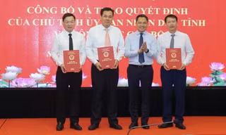 Điều động, bổ nhiệm nhiều cán bộ chủ chốt ở 4 tỉnh, thành
