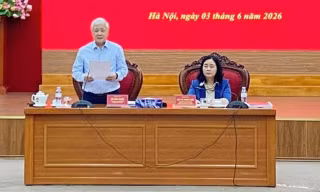 Thông qua dự thảo báo cáo kết quả kiểm tra đối với Ban Thường vụ Đảng ủy MTTQ, các đoàn thể Trung ương