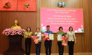 Mô hình 'Tổ công tác 3 trong 1': Bước chuyển mới trong xây dựng phường an toàn, tình nghĩa