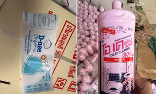 Triệt phá đường dây sản xuất nước giặt, tẩy rửa toilet giả