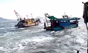 Tàu cá '3 không' bao vây, thách thức lực lượng chức năng trên biển An Giang