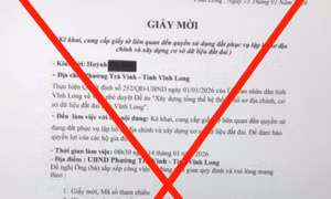 Giả cán bộ yêu cầu làm sạch dữ liệu sổ đỏ để lừa đảo