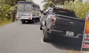 Hiện trường vụ tai nạn.