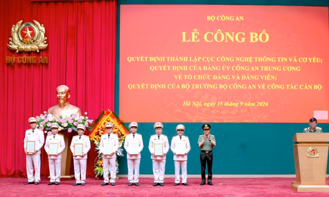 Bộ Công an thành lập Cục Công nghệ thông tin và Cơ yếu