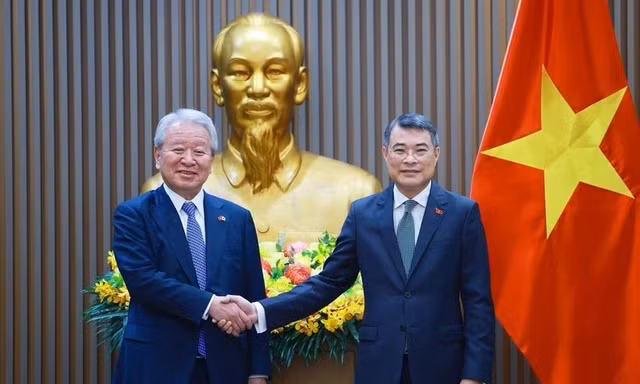 Thủ tướng Lê Minh Hưng tiếp Chủ tịch Cơ quan Hợp tác quốc tế Nhật Bản