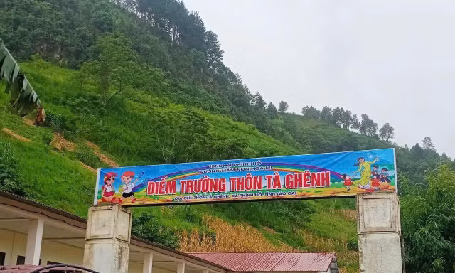 Điểm trường thôn Tà Ghênh, trường Mầm non Họa Mi.
