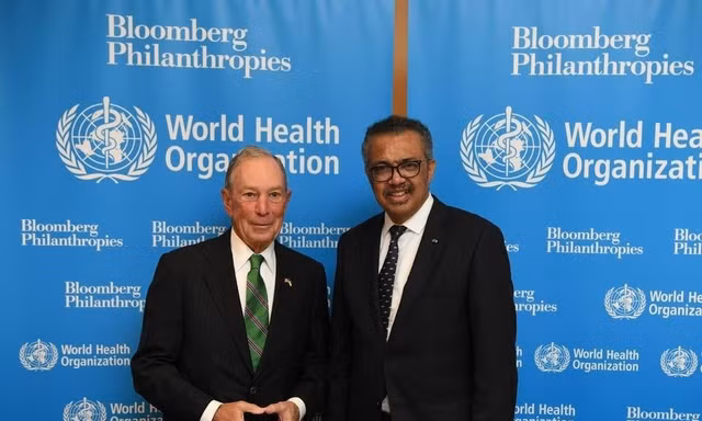 Còn nhiều tranh luận xoay quanh ảnh hưởng của nguồn tài trợ lớn từ Bloomberg Philanthropies đến định hướng chính sách và hoạt động của WHO. Ảnh: Forbes