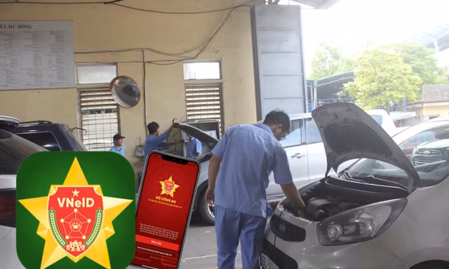 Đề xuất dùng VNeID khi đăng kiểm xe