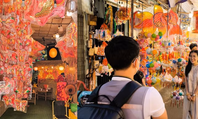 Hai ngày trước Trung Thu, phố lồng đèn Lương Nhữ Học tấp nập giới trẻ Sài Gòn đến tận hưởng không khí lễ hội