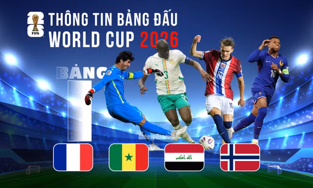 Thông tin bảng I FIFA World Cup 2026: Một ông lớn, ba kẻ thách thức