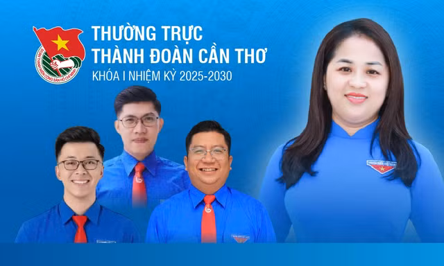 Thường trực Thành Đoàn Cần Thơ khóa I, nhiệm kỳ 2025-2030
