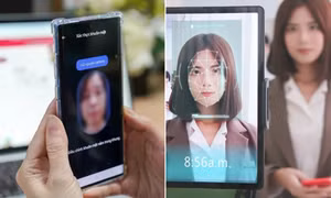 Người dùng xác thực khuôn mặt
