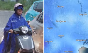 Hà Nội có thể có mưa dông diện rộng từ chiều tối 8/7.