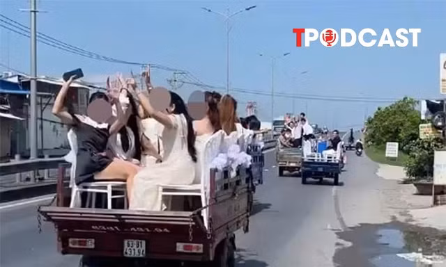 NÓNG 29/6: Vụ đoàn đưa dâu bằng xe ba bánh: 4 tài xế bị phạt, tịch thu 3 phương tiện