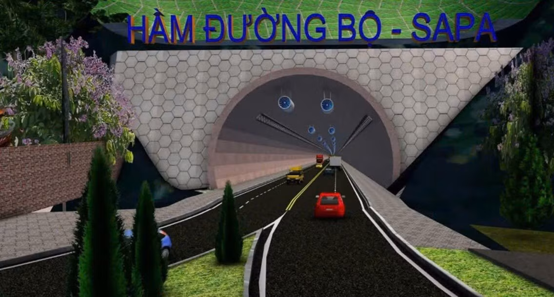 Phối cảnh dự án hầm đường bộ Sa Pa.