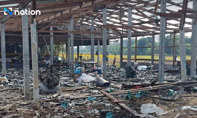 Nổ lớn ở nhà máy pháo hoa Thái Lan, nhiều người thương vong
