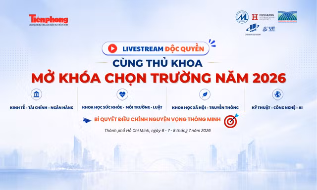 Báo Tiền Phong ra mắt chuỗi livestream độc quyền 'Cùng thủ khoa mở khóa chọn trường 2026'