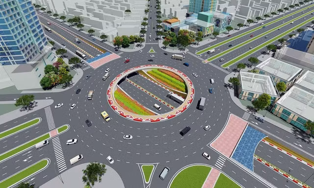 Phối cảnh nút giao thông trọng điểm Lê Hồng Phong - Bùi Viện (Hải Phòng) chuẩn bị khởi công dịp cuối năm 2025.