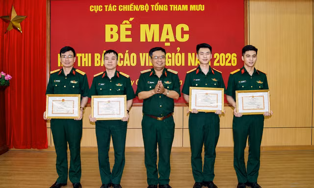 Cục Tác chiến Bộ Tổng tham mưu vinh danh báo cáo viên giỏi năm 2026