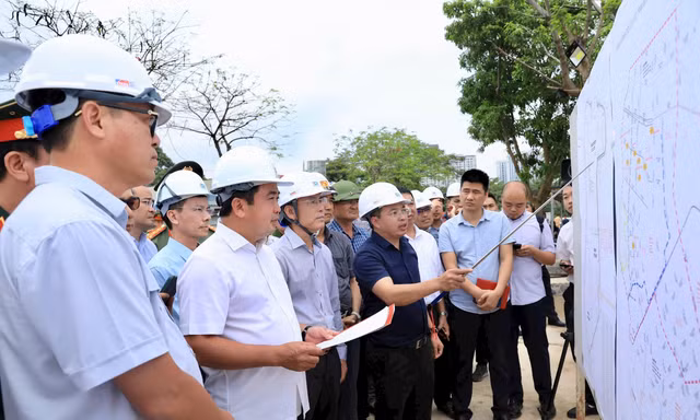 Bí thư Hà Nội Trần Đức Thắng thúc tiến độ dự án khẩn cấp chống úng ngập