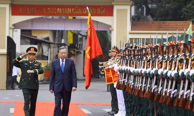 Tổng Bí thư Tô Lâm dự Lễ kỷ niệm 80 năm Ngày thành lập Binh chủng Công binh và đón nhận Huân chương Hồ Chí Minh