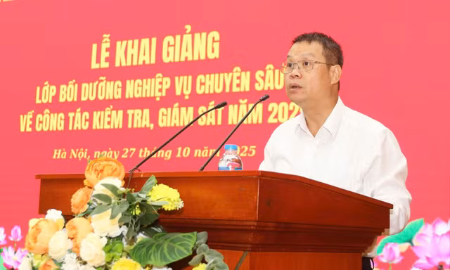 Khai giảng lớp bồi dưỡng nghiệp vụ về công tác kiểm tra, giám sát năm 2025