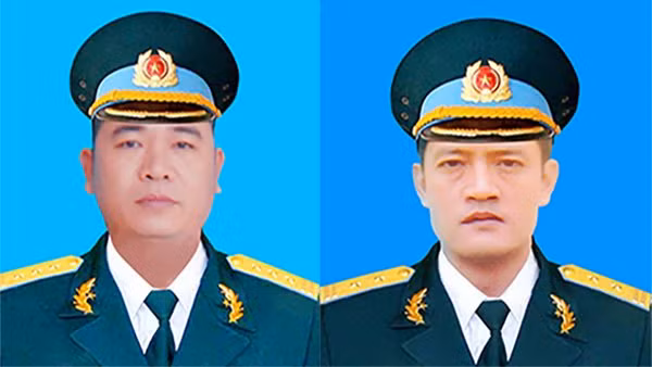 Đại tá Phạm Giang Nam và Thượng tá Khuất Mạnh Trí.