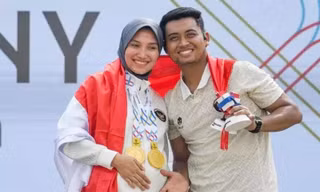 VĐV Indonesia mang thai 4 tháng vẫn giành 2 HCV SEA Games 33