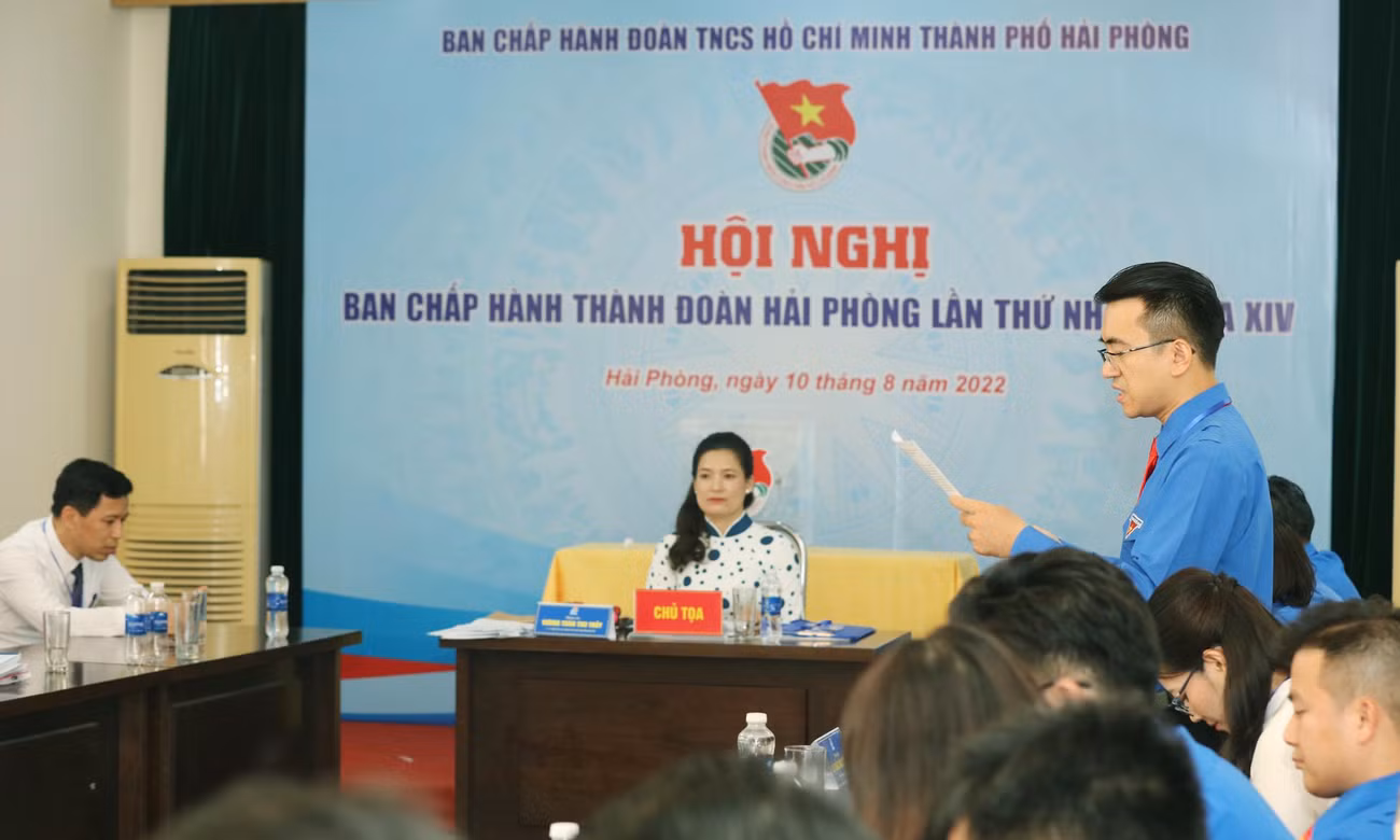 Các ủy viên Ban Chấp hành đã được phổ biến nội dung tiến hành hội nghị và thông qua đề án nhân sự để tiến hành bầu các chức vụ trong Thành Đoàn Hải Phòng khóa XIV nhiệm kỳ 2022 - 2027.