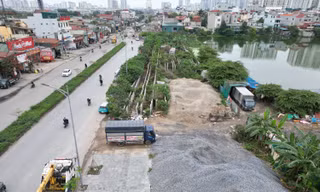 Dự án mở rộng đường Tam Trinh nguy cơ vỡ tiến độ