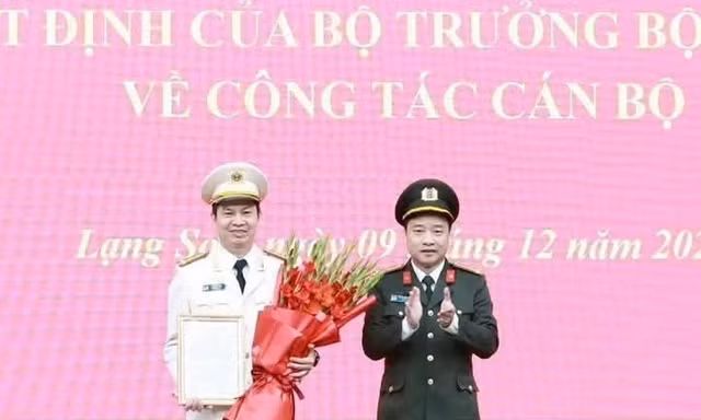 Đại tá Lê Công Anh giữ chức Phó Giám đốc Công an tỉnh Lạng Sơn