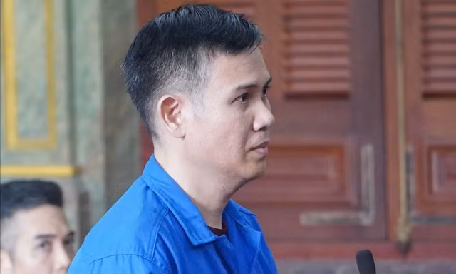 Bị cáo Phạm Văn Tam tại phiên tòa.