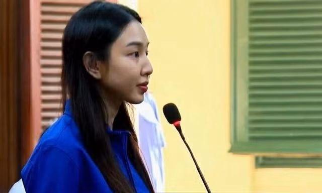 Thùy Tiên tại phiên tòa. Ảnh: Phạm Thọ
