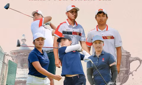 Anh Minh, Chúc An dự giải Vô địch golf Nghiệp dư Đồng đội Thế giới