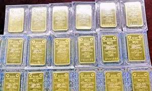 Giá vàng đồng loạt tăng mạnh 