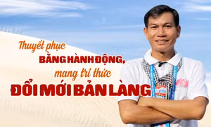 Thuyết phục bằng hành động, mang tri thức đổi mới bản làng