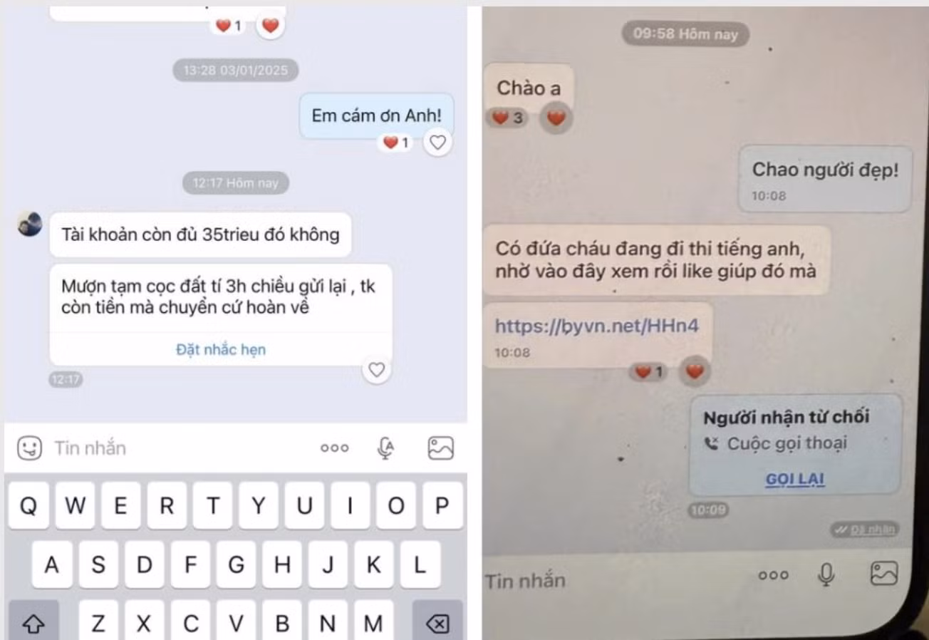 Tại Hà Tĩnh xuất hiện thủ đoạn gửi link “bình chọn” giả mạo để chiếm quyền Zalo, phục vụ lừa đảo chiếm đoạt tài sản.