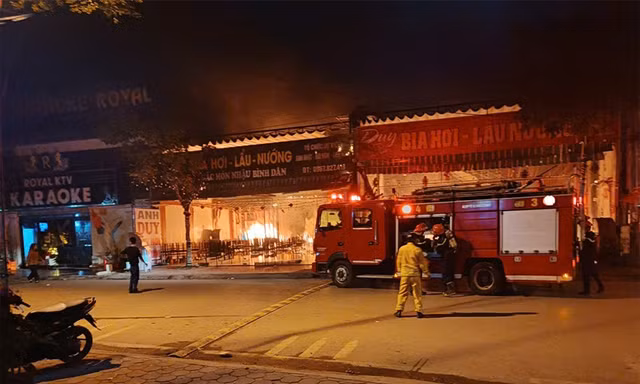 Hiện trường vụ cháy.