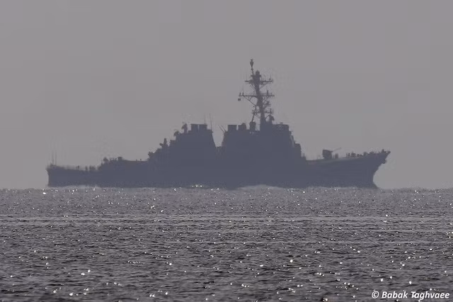 Tàu khu trục USS Donald Cook của Hải quân Mỹ trên Địa Trung Hải. Ảnh: Moscow Times