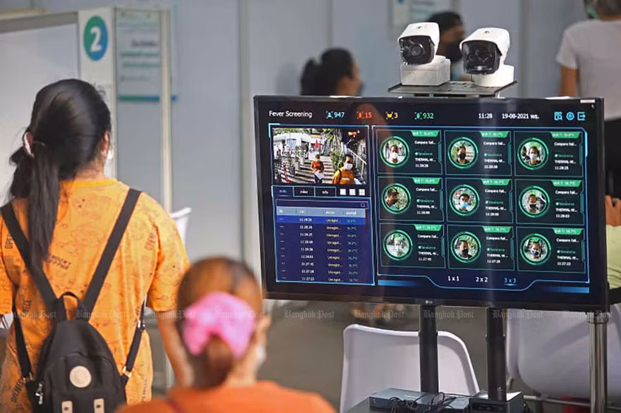 Một trung tâm tiêm chủng ở Thái Lan. Ảnh: Bangkok Post