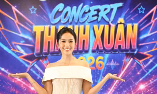 Hoa hậu Hà Trúc Linh cùng dàn người đẹp rạng rỡ tại họp báo Concert Thanh Xuân