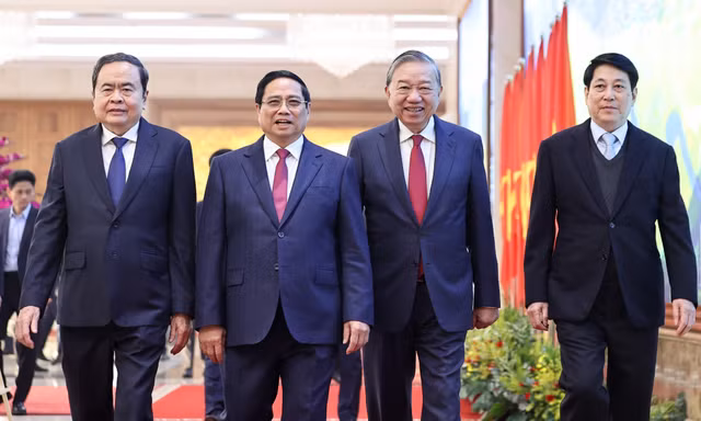 Tổng Bí thư Tô Lâm và lãnh đạo chủ chốt dự Hội nghị toàn quốc Chính phủ với địa phương