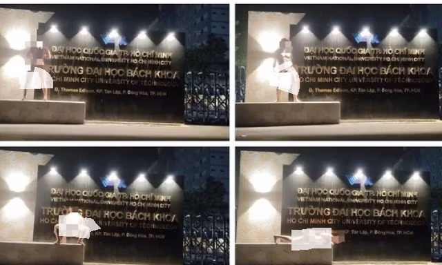 Xử phạt 7,5 triệu đồng người đàn ông khỏa thân chụp ảnh trước cổng trường đại học