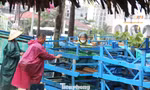 Hàng quán ven biển Đà Nẵng hối hả 'chạy bão'