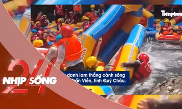 NHỊP SỐNG 24: Hàng trăm thuyền cao su kẹt cứng, chồng lên nhau ở khu du lịch Trung Quốc