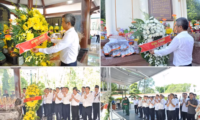 Ngành Thuế tưởng nhớ và tri ân các Anh hùng liệt sỹ