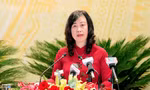Bà Đào Hồng Lan, Phó Bí thư Thường trực Tỉnh ủy Bắc Ninh khóa XIX được giới thiệu để bầu làm Bí thư Tỉnh ủy Bắc Ninh nhiệm kỳ XX. Ảnh: Nguyễn Thắng