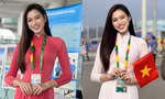 Hoa hậu Đỗ Thị Hà diện áo dài nền nã tại Liên hoan Thanh niên Thế giới 2024 ở Nga
